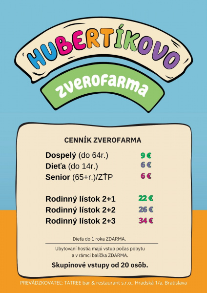 Svet HUBERTÍKOVO - Zverofarma galériový obrázok 47