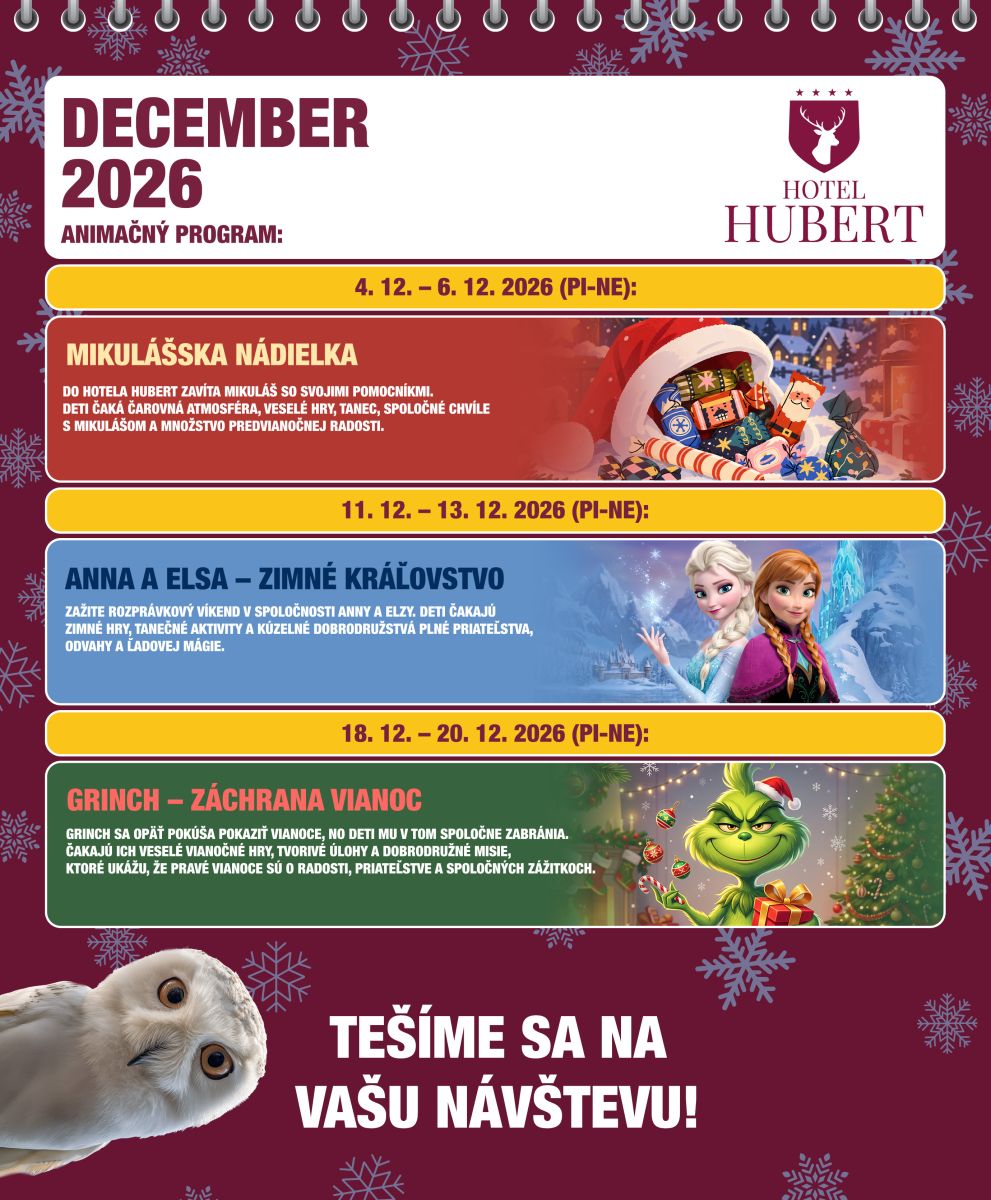 Animačný program – december 2026